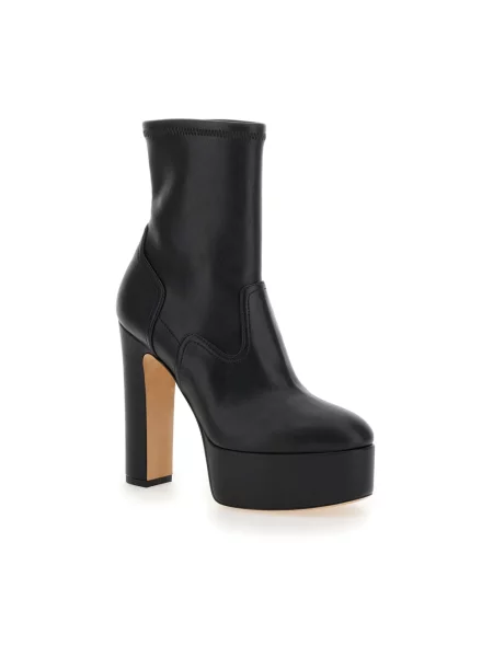 Buty do kostki Casadei skórzane czarne