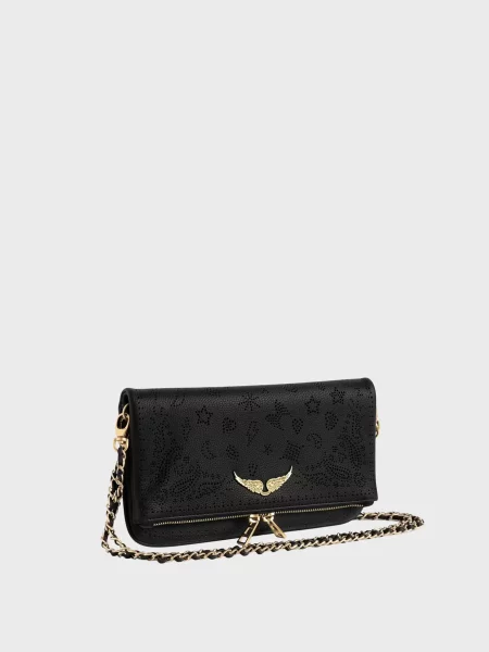Кожаный клатч Zadig&voltaire черный