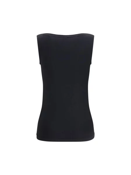 Top Wolford z dekoltem w łódkę czarny