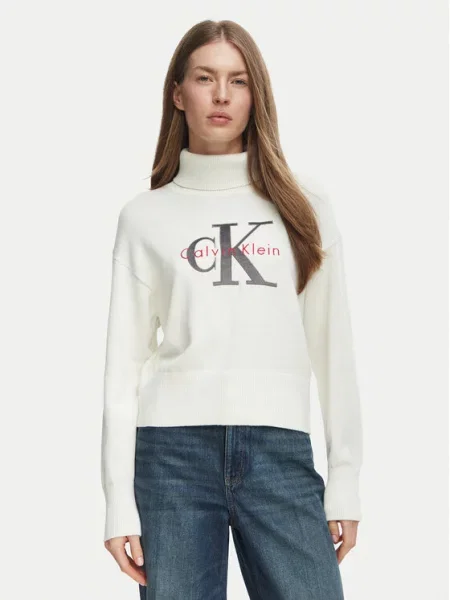 Calvin Klein Jeans Golfas Kreminė