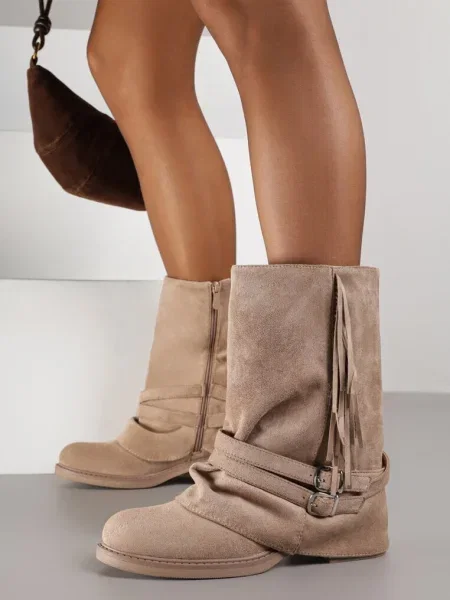 Botine Ramia închis bej