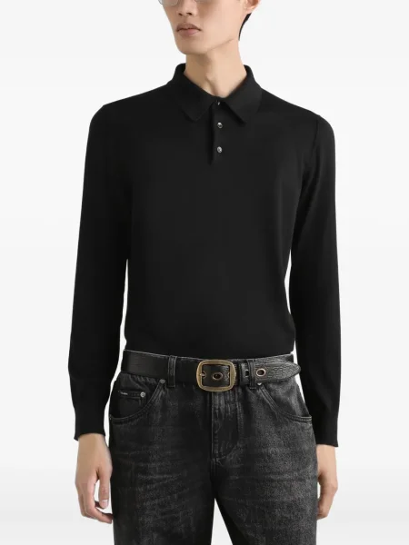 Поло тениска Dolce & Gabbana черно