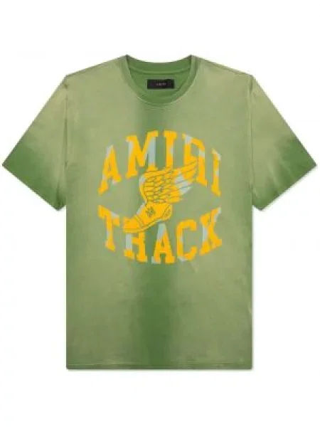 Tricou Amiri cu imagine alergare verde