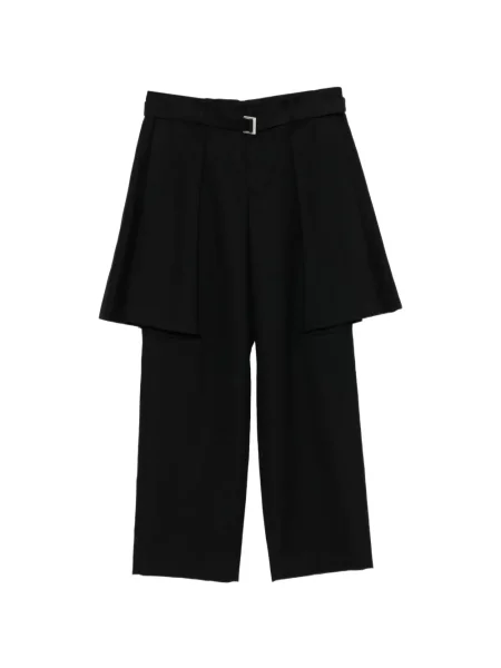 Cu centură pantaloni Sacai negru