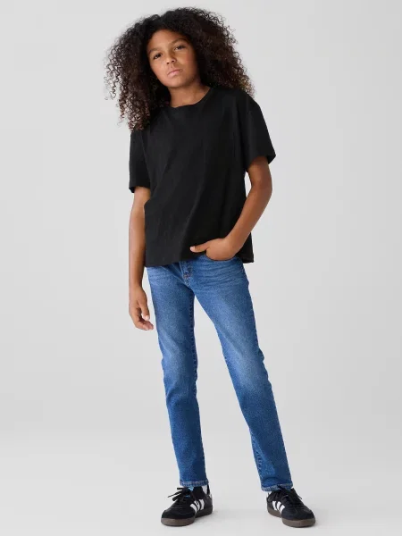 Pantaloni copii Gap albastru