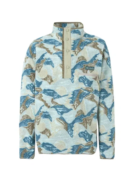 COLUMBIA Športna majica Helvetia™ II mornarska / svetlo / zelena / meta modra