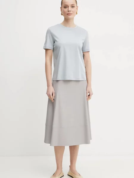 Спідниця MM midi розкльошена сірий