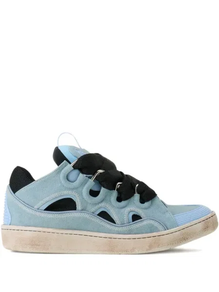 Sneakerși Lanvin cu șireturi din dantelă albastru