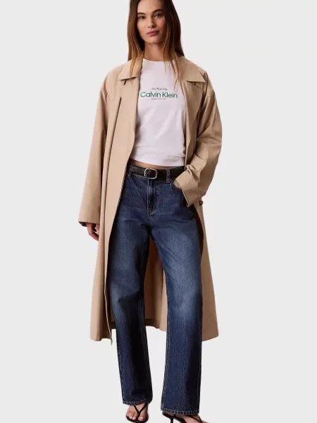 Класична футболка Calvin Klein Jeans біла