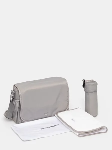 Emporio Armani Torba za kolica s funkcijom podloške za presvlačenje siva
