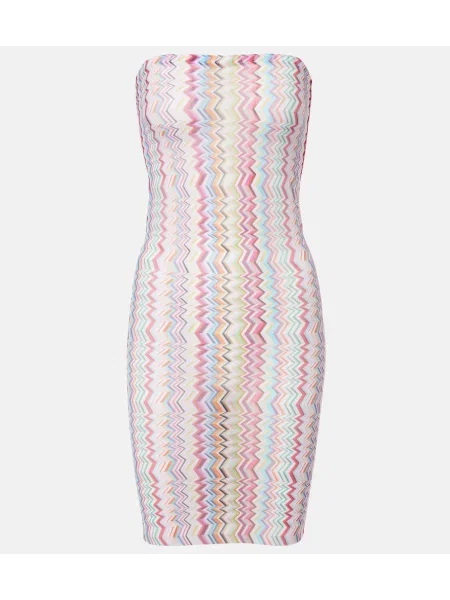 Rochie maxi Missoni cu un umăr gol de costum