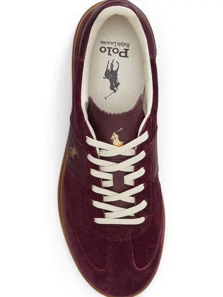 Замшевые кроссовки Polo Ralph Lauren красные