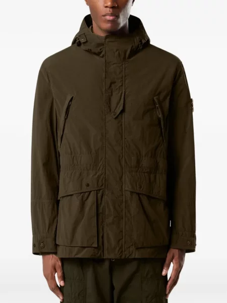 Palton Stone Island cu strasuri verde