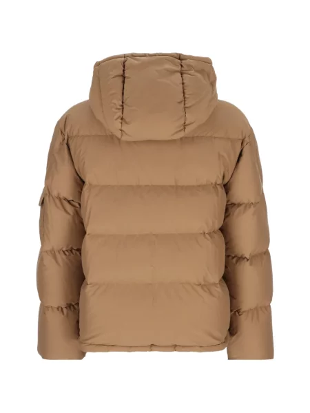 Páperová bunda Moncler hnedá
