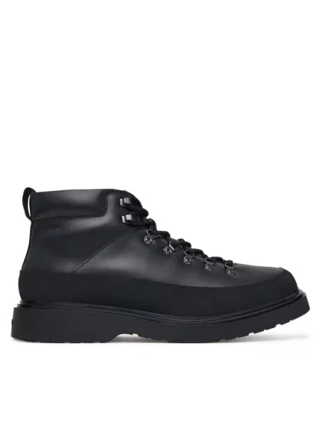 Calvin Klein Ghete Combat Mid Hiking Boot Lth Wl negru
