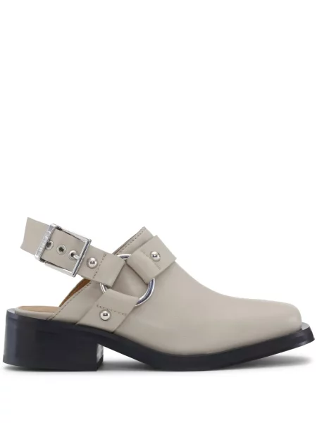 Papuci tip mules Ganni slingback