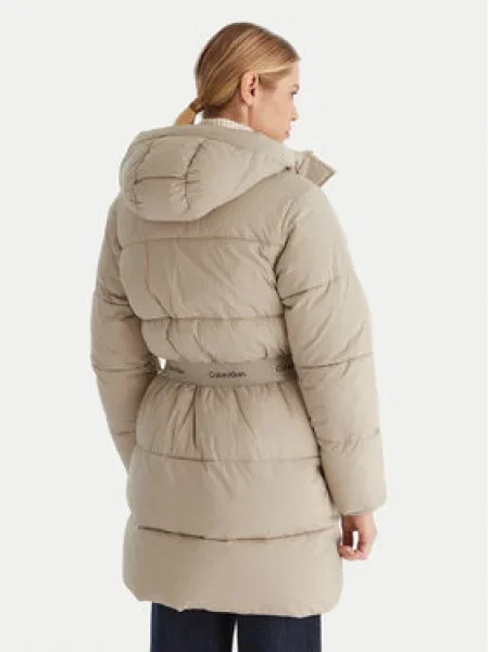 Kabát Calvin Klein Jeans bézs