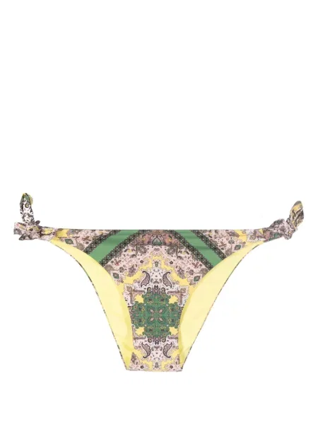 Bikini Twinset z nadrukiem z wzorem paisley zielony