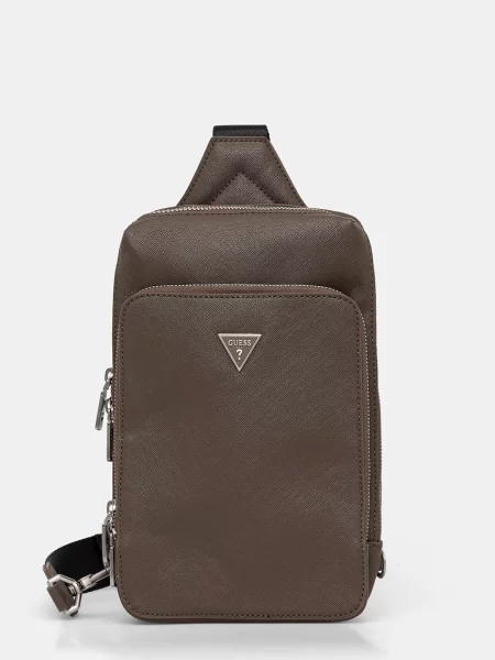 Torbica za okoli pasu Guess MILANO rjava