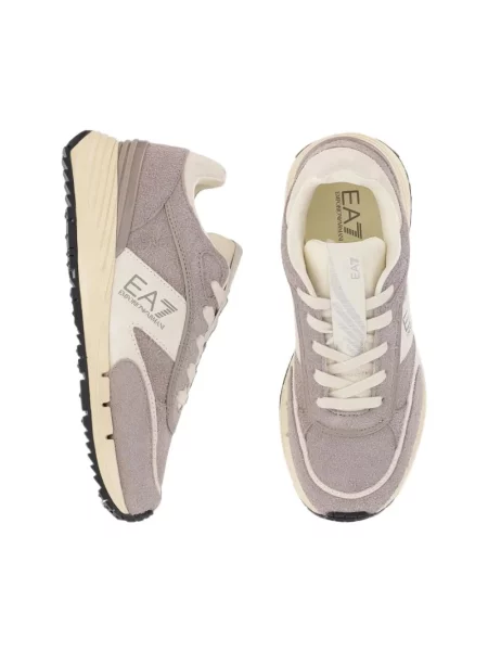 Sneakersy Emporio Armani Ea7 skórzane szare