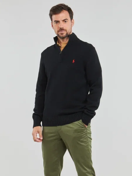 Dlhý sveter Polo Ralph Lauren s dlhými rukávmi čierna