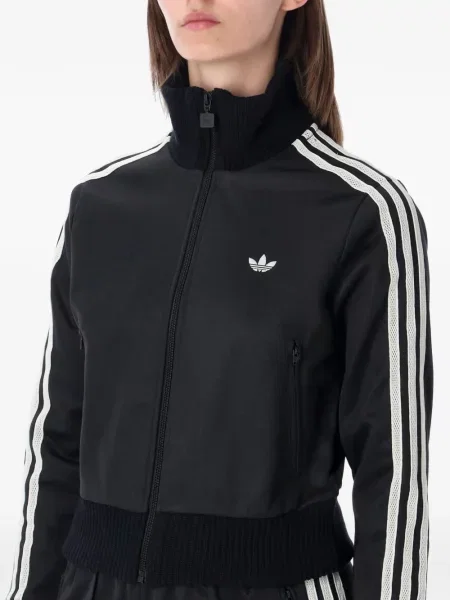 Sneakerși Adidas din piele de căprioară cu dungi cu imagine negru