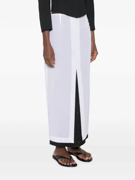 Fusta maxi The Row alb