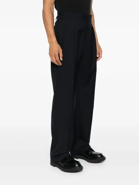 Pantaloni Fursac de lână albastru