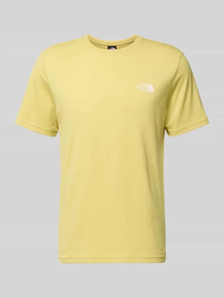 T-shirt z nadrukiem z logo The North Face żółta