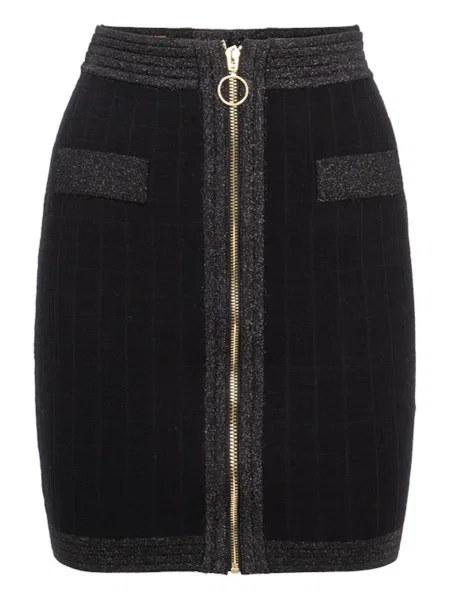 Influencer Fustă gri negru