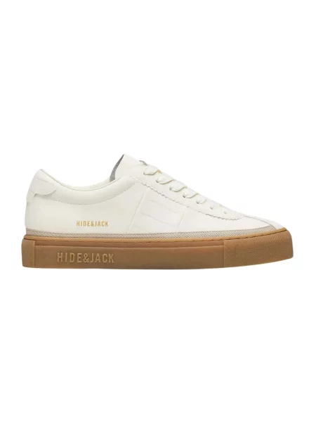 Sneakersy Hide&jack skórzane retro białe