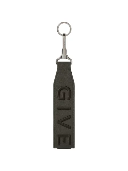 Inel Givenchy din canvas gri