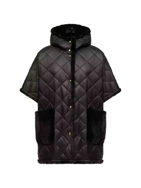 Matlasat geacă Moncler negru