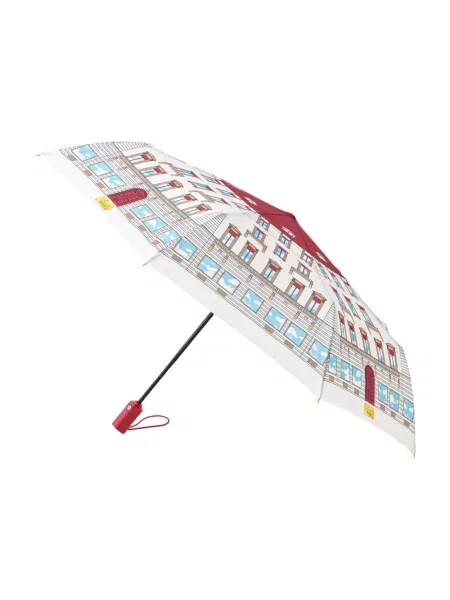 Parasol Moschino z nadrukiem biały