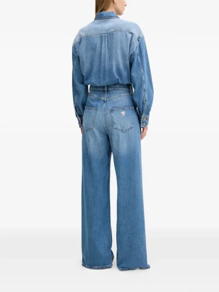 Kombinezon jeansowy Guess niebieski