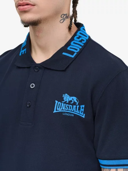 Футболка Lonsdale BYERMOOR темно-синій синя