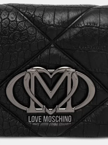 Кожаная сумка через плечо Love Moschino