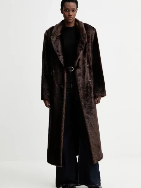 Stand Studio płaszcz Harper brązowy