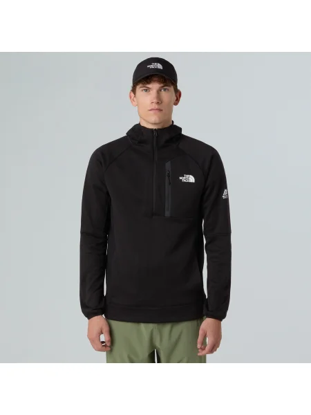 Hanorac pentru bărbați The North Face Mountain Athletics Fleece Hooded Zip black negru