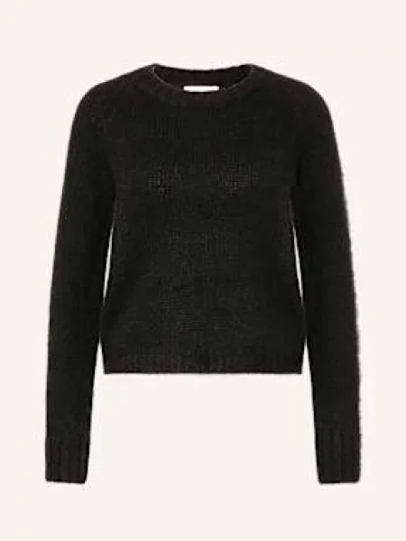 Hemisphere Sweter Z Dodatkiem Kaszmiru schwarz czarny