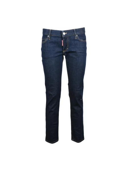Jeansy Dsquared2 o skróconej długości niebieskie