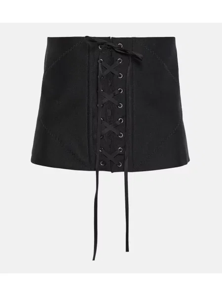 Pasek Alaã¯a z gorsetem czarny