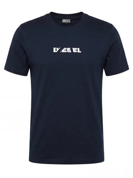 DIESEL Tricou T-JUST bleumarin