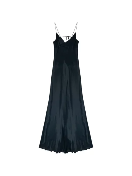 Rochie maxi Oscar The Collection cu bretele negru