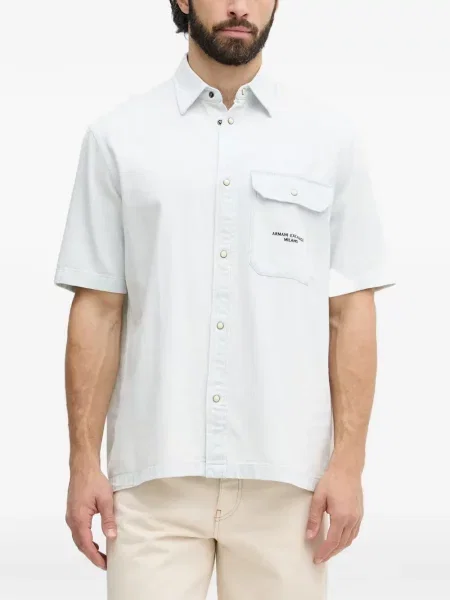 Scurt cămașă Armani Exchange albastru