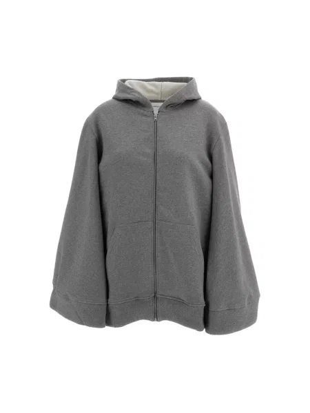 Bluza z kapturem 7 For All Mankind z kapturem szara
