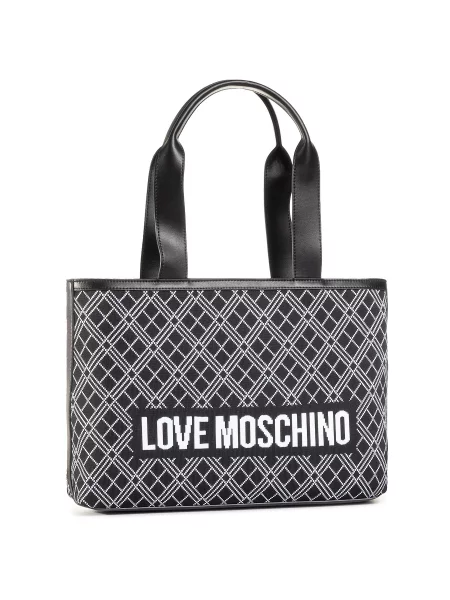 Love Moschino női bőr papucs fekete