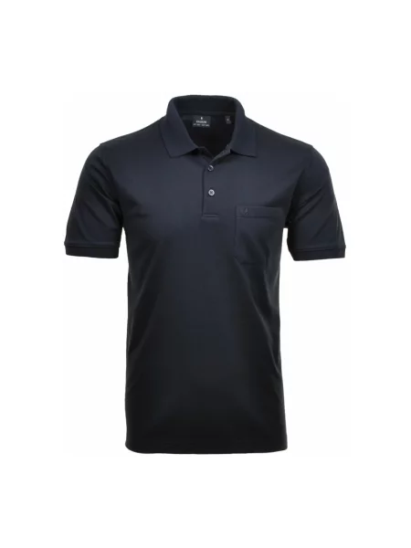 Koszulka polo Ragman z krótkim rękawem czarna