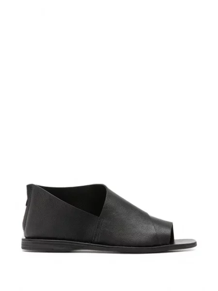 Sandale Officine Creative din piele fără toc negru