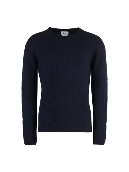 Dzianinowy sweter The (alphabet) niebieski
